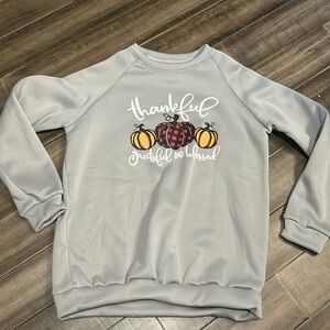 NWOT Thankful Sweatshirt  XL
